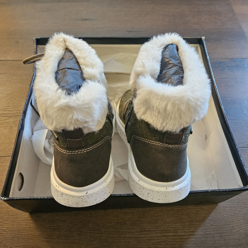 ROMIKA Women's Helsinki 01 Fleece Kombi Waterproof Boots Booties Olive New 37 - Picture 5 of 11
